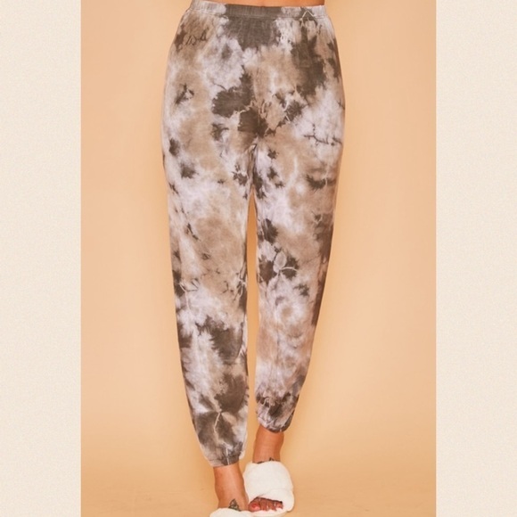 sewchicboutique Pants - Charcoal/brown Baby French Terry Sweatpants